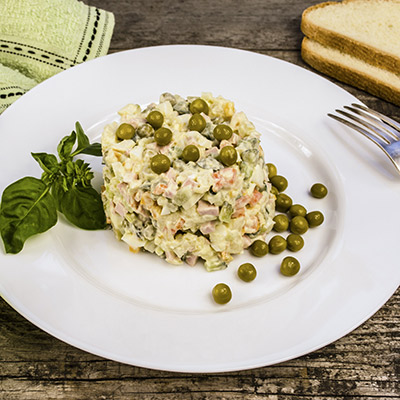 Olivier Salad With Beef Bologna