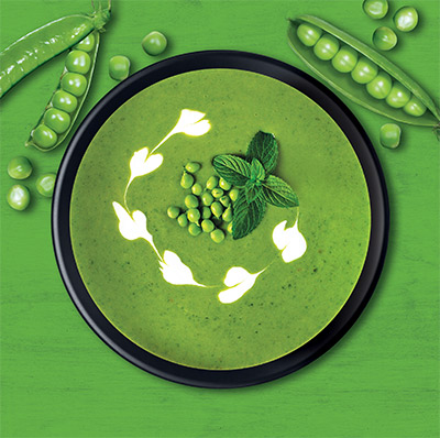 Creamy Green Pea Soup
