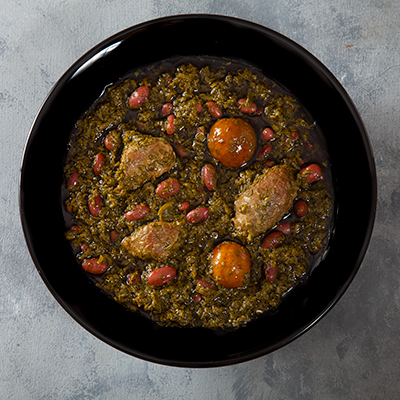 خورش قرمه سبزی با گوشت