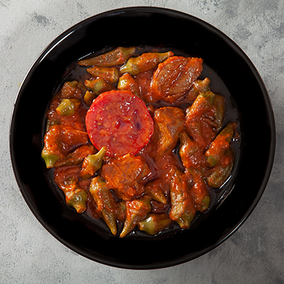 خورش باميه با گوشت