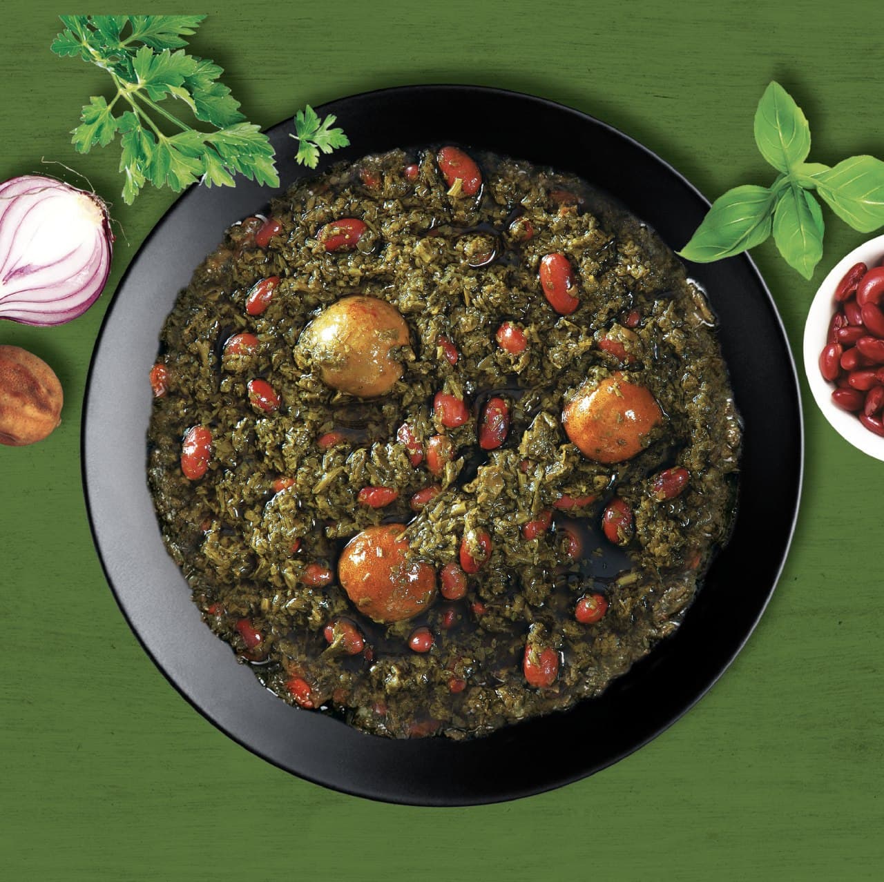 خورش  قرمه سبزی بدون گوشت