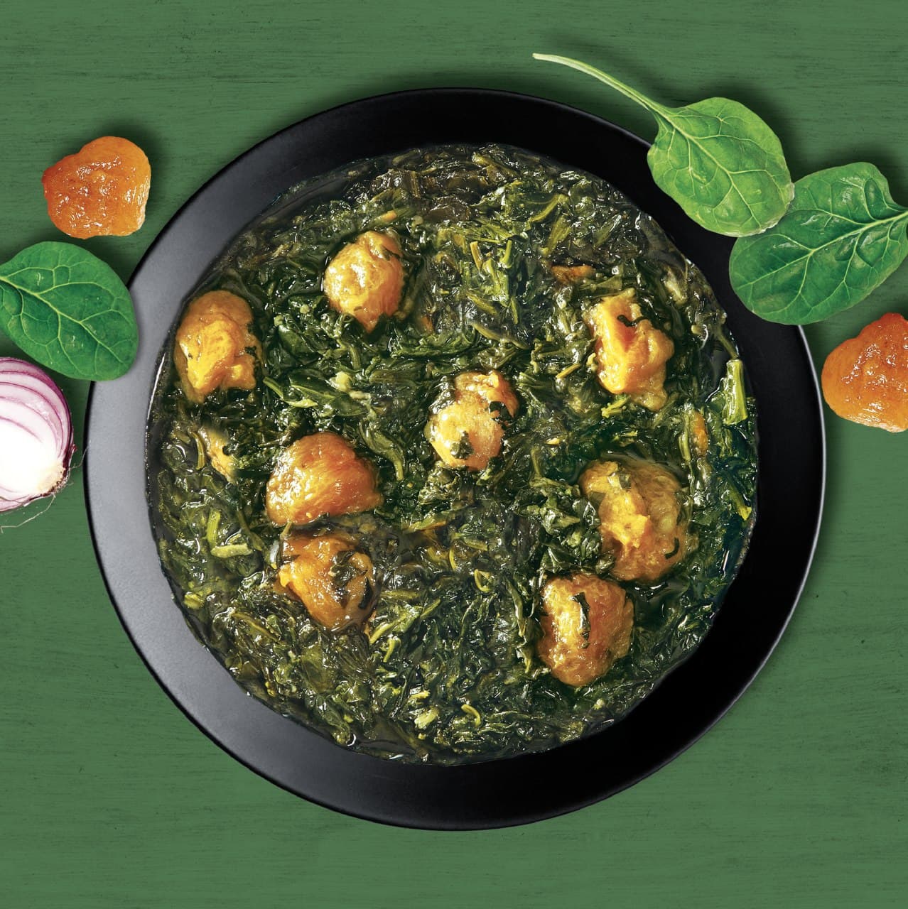 Spinach & Plumb Stew ( Meatless)